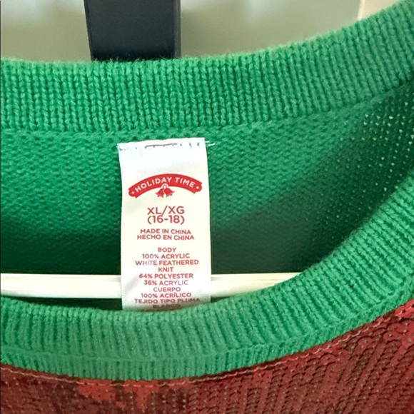 Holiday Time Green and Red Elf Dress - Picture 2 of 2